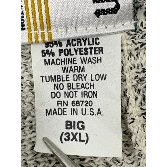 Rare Vintage 90s London Fog Mens Winter Sweater Big 3XL Heavy GUC